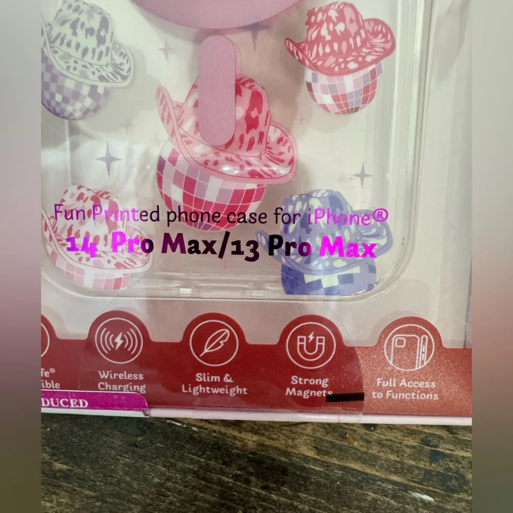 Happy gear Magnsafe FUN iPhone 14 Pro Max /13pro max phone case-DISCO COWBOY 🤠